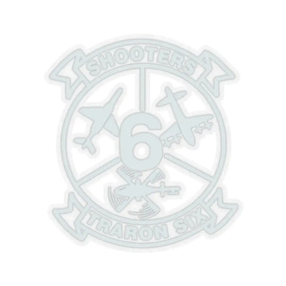 VT 6 TRARON VT6 Shooters (U.S. Navy) STICKER Vinyl Kiss-Cut Decal 4 Inch Transparent - The Sticker Space