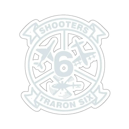 VT 6 TRARON VT6 Shooters (U.S. Navy) STICKER Vinyl Kiss-Cut Decal 6 Inch White - The Sticker Space