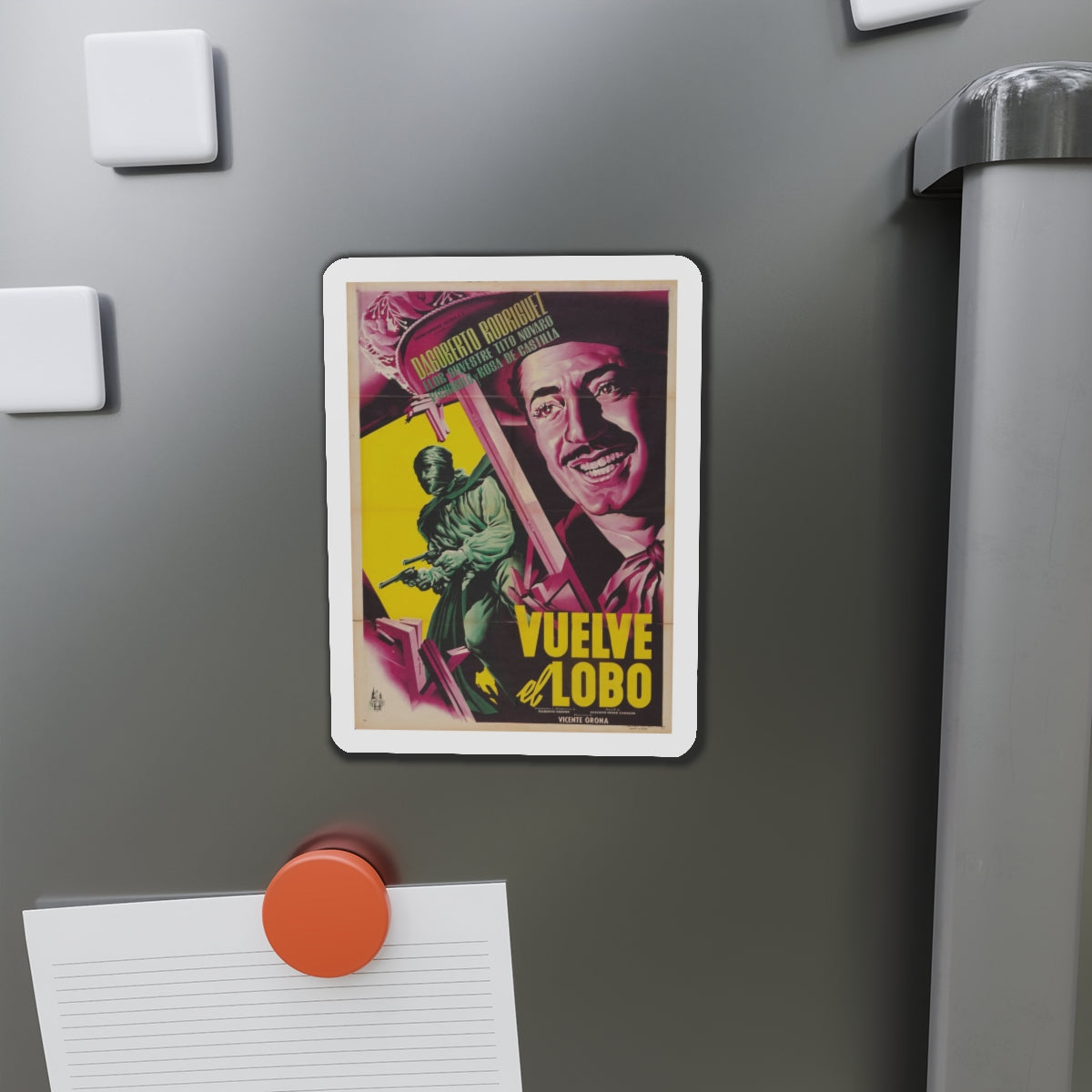 VUELVE EL LOBO 1952 Movie Poster - Refrigerator Magnet-The Sticker Space