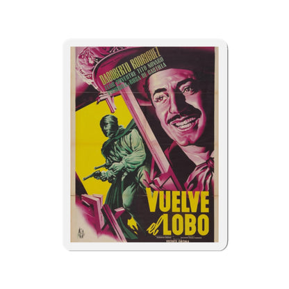 VUELVE EL LOBO 1952 Movie Poster - Refrigerator Magnet-2" x 2"-The Sticker Space