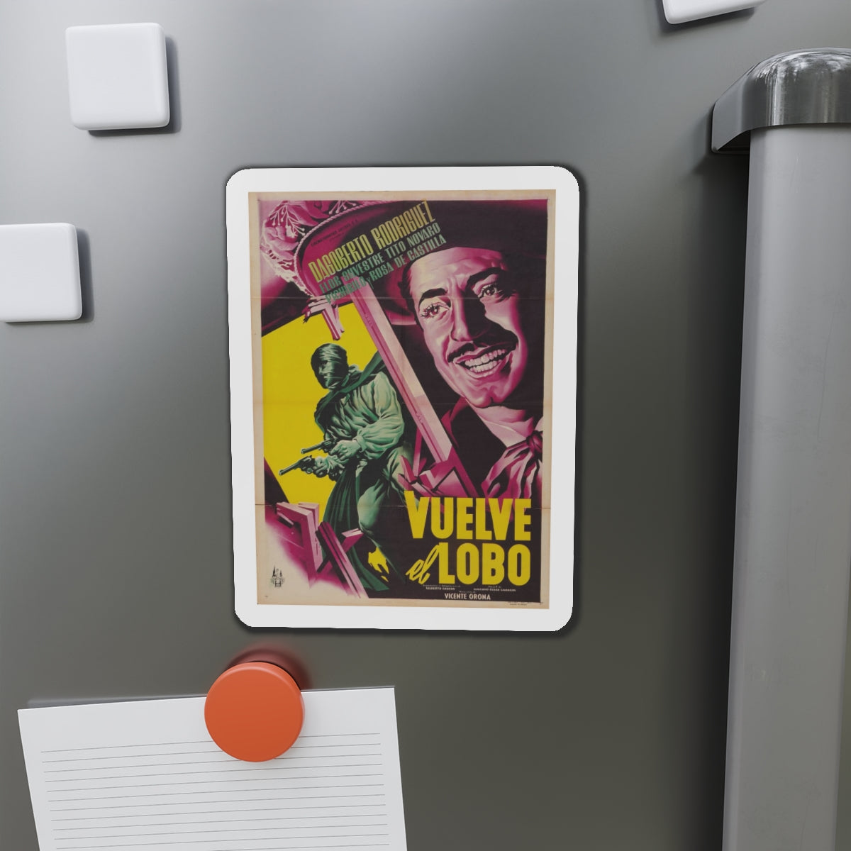 VUELVE EL LOBO 1952 Movie Poster - Refrigerator Magnet-The Sticker Space