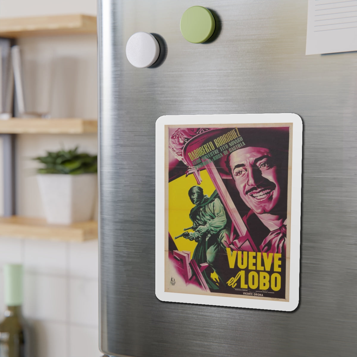 VUELVE EL LOBO 1952 Movie Poster - Refrigerator Magnet-The Sticker Space