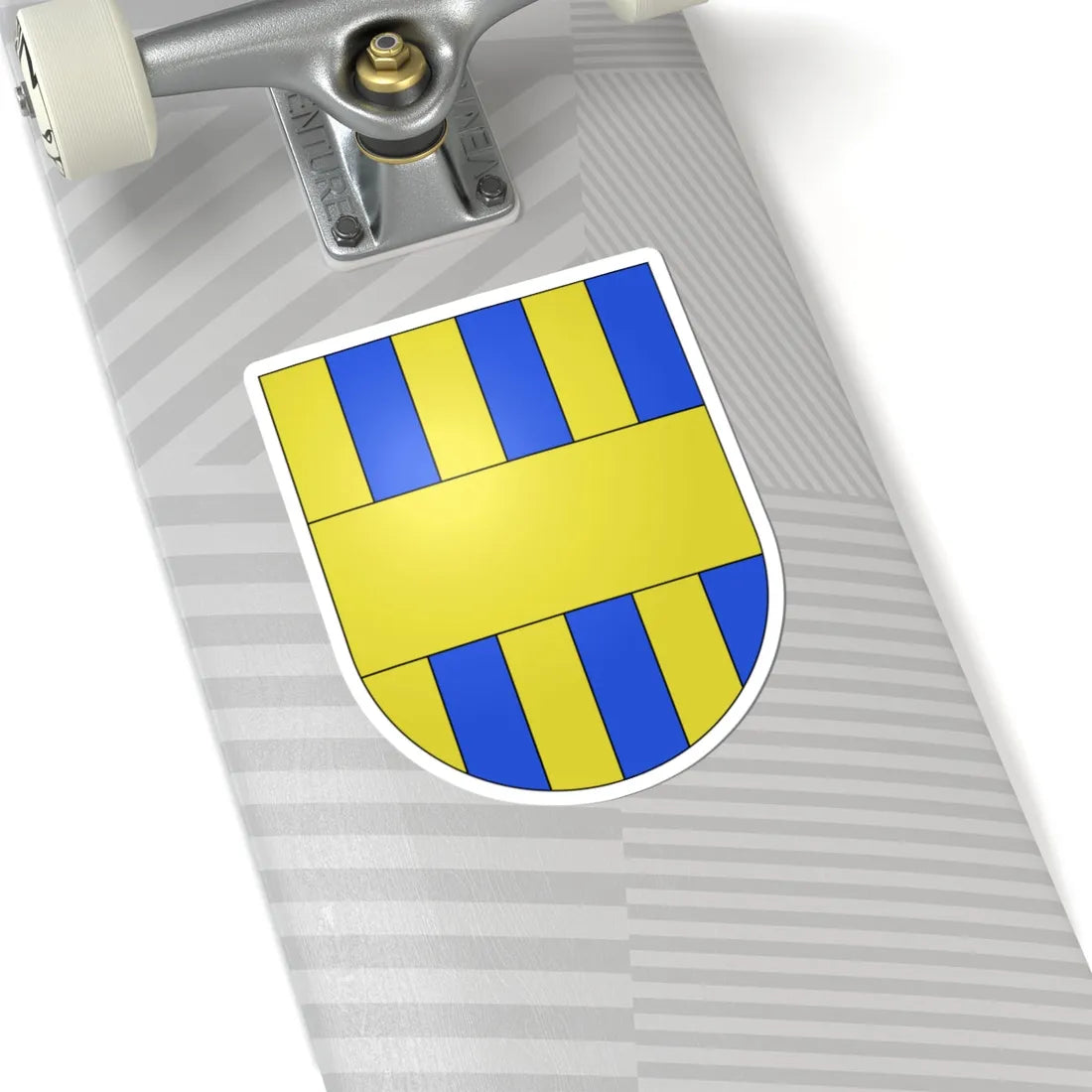 Vufflens-le-Chateau-coat of arms (Switzerland) (Coat of Arms) STICKER Vinyl Kiss-Cut Decal - The Sticker Space