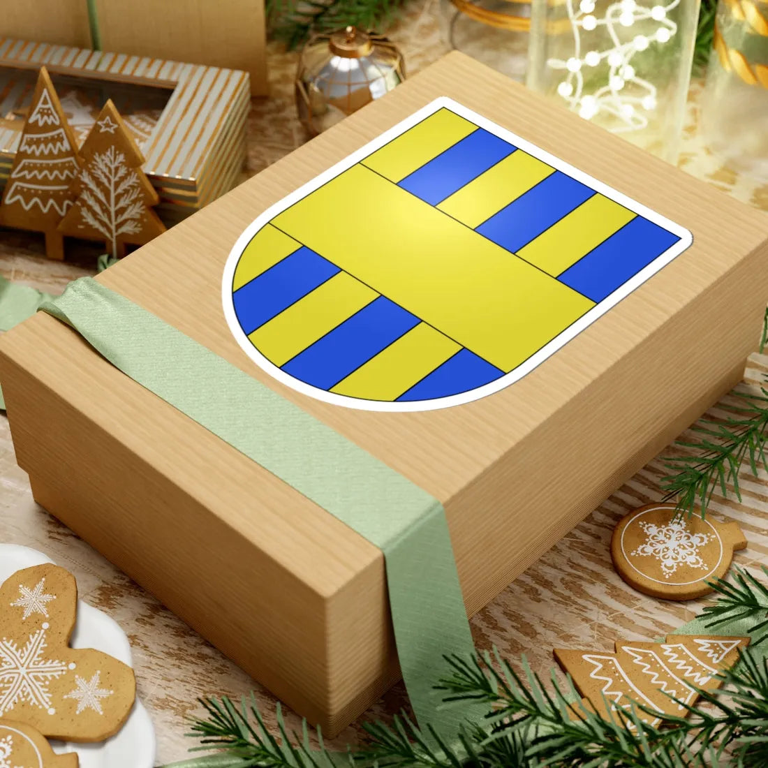 Vufflens-le-Chateau-coat of arms (Switzerland) (Coat of Arms) STICKER Vinyl Kiss-Cut Decal - The Sticker Space