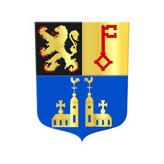 Vught wapen (Netherlands) (Coat of Arms) STICKER Vinyl Kiss-Cut Decal 2 Inch White - The Sticker Space