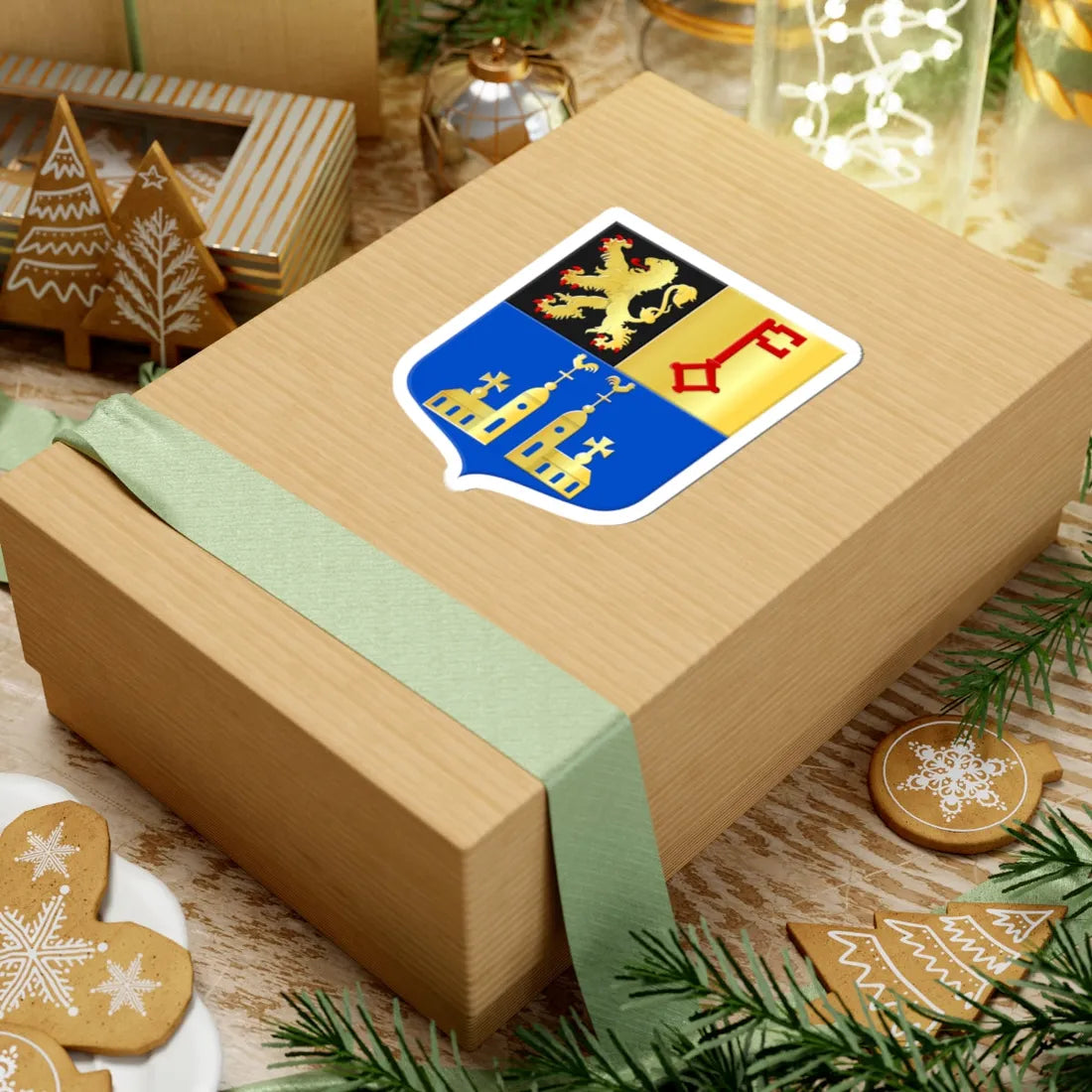 Vught wapen (Netherlands) (Coat of Arms) STICKER Vinyl Kiss-Cut Decal - The Sticker Space