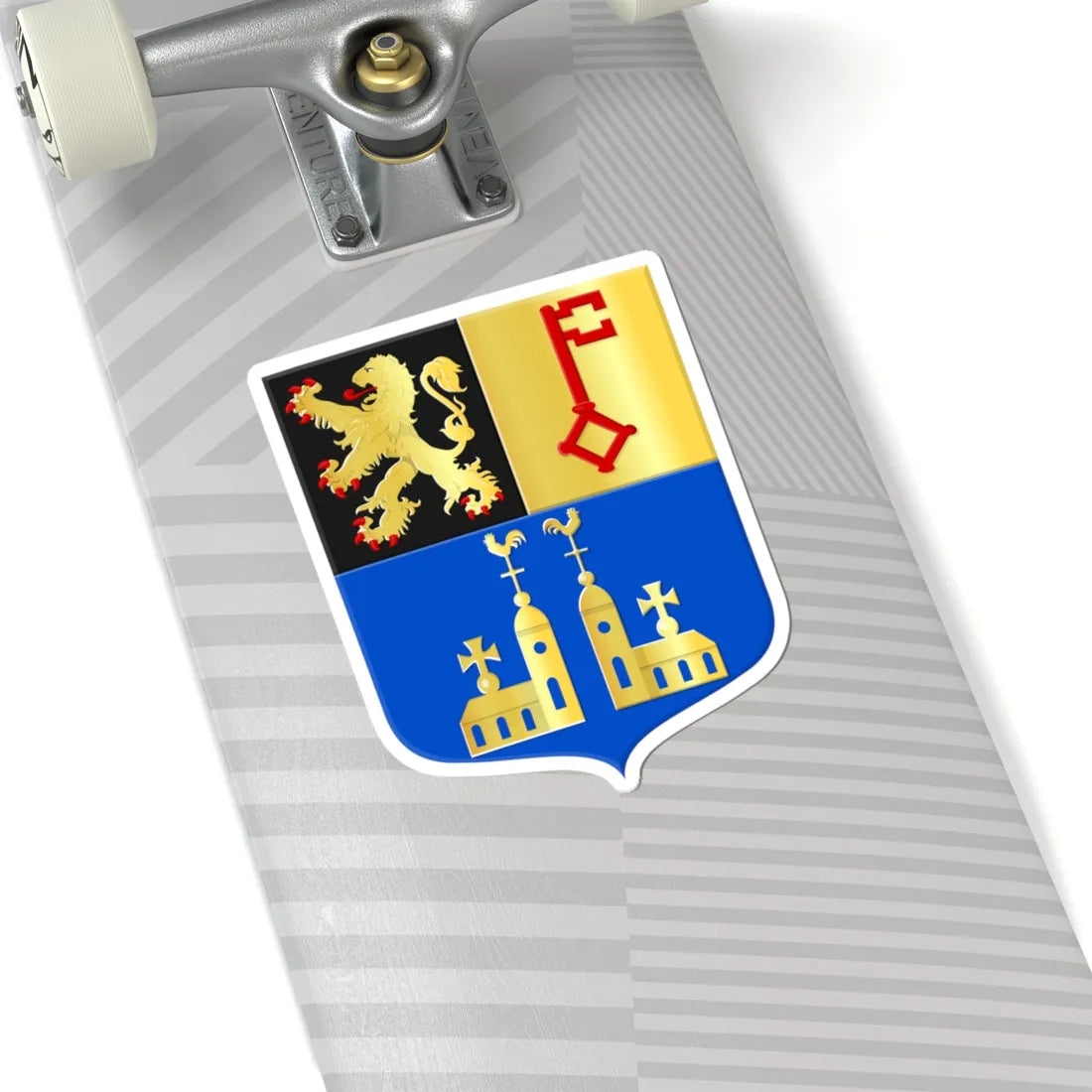 Vught wapen (Netherlands) (Coat of Arms) STICKER Vinyl Kiss-Cut Decal - The Sticker Space