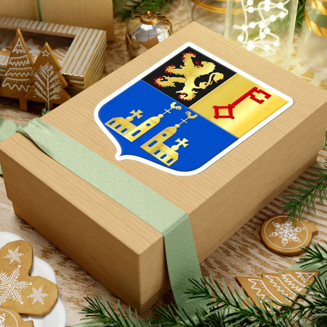 Vught wapen (Netherlands) (Coat of Arms) STICKER Vinyl Kiss-Cut Decal - The Sticker Space