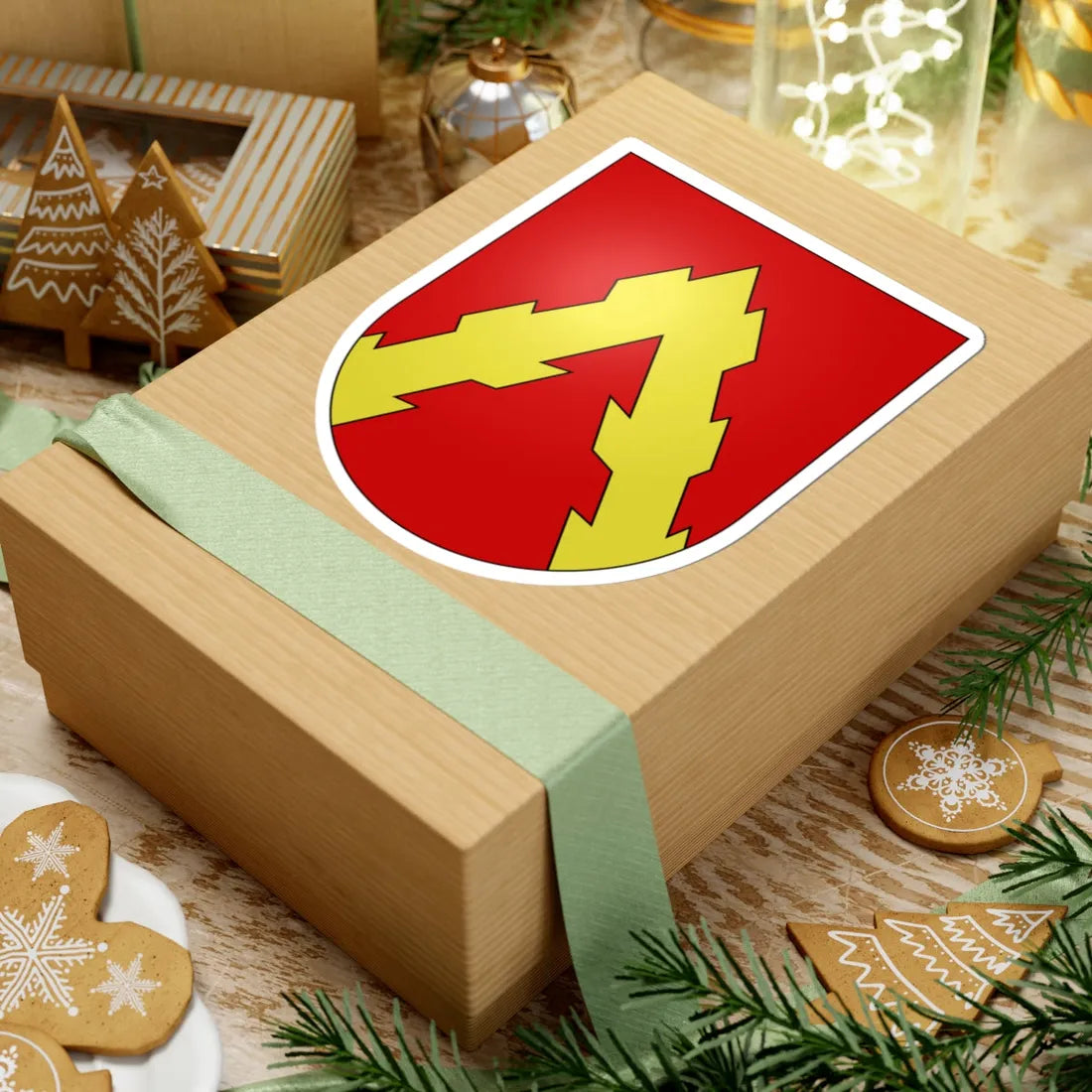 Vuissens-coat of arms (Switzerland) (Coat of Arms) STICKER Vinyl Kiss-Cut Decal - The Sticker Space