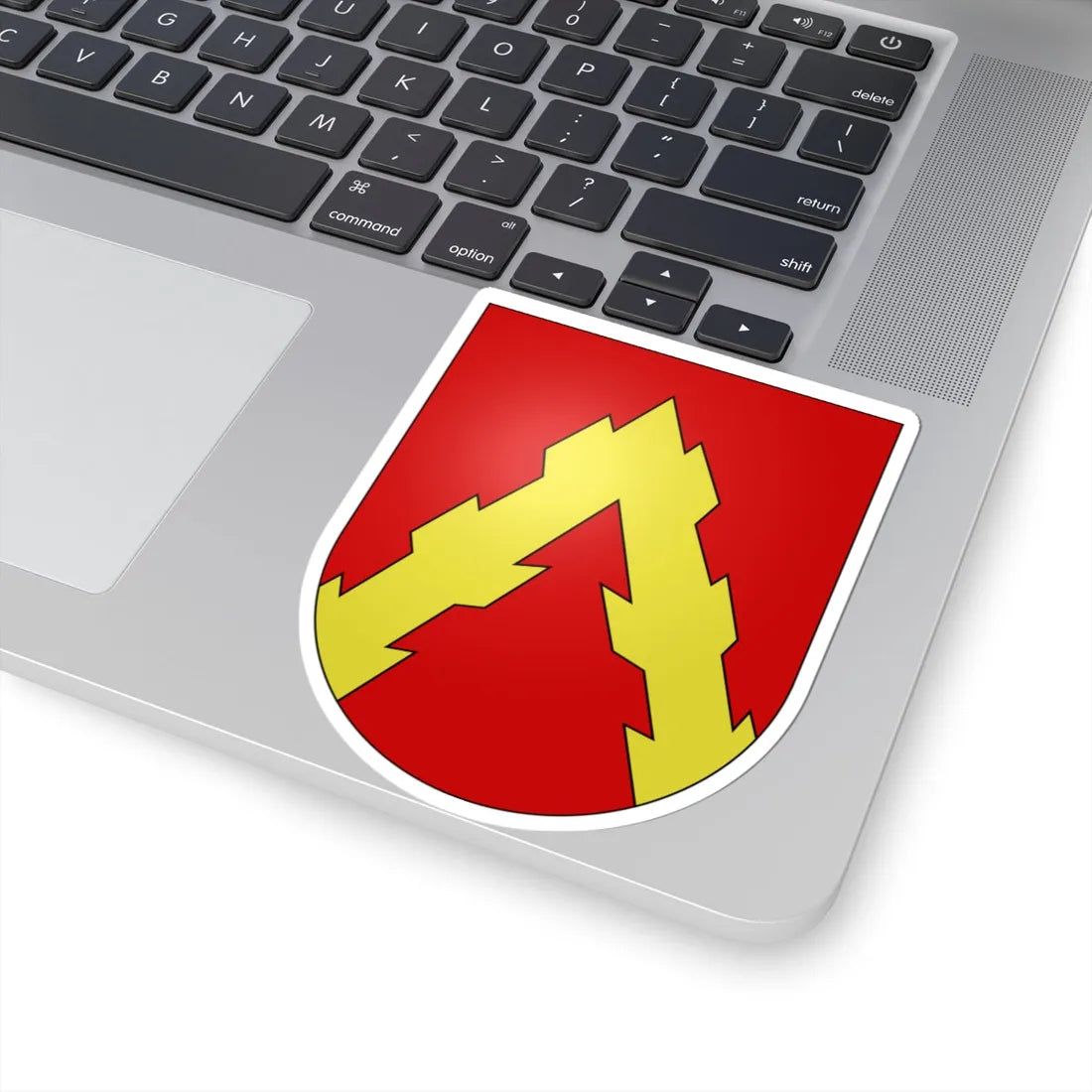 Vuissens-coat of arms (Switzerland) (Coat of Arms) STICKER Vinyl Kiss-Cut Decal - The Sticker Space