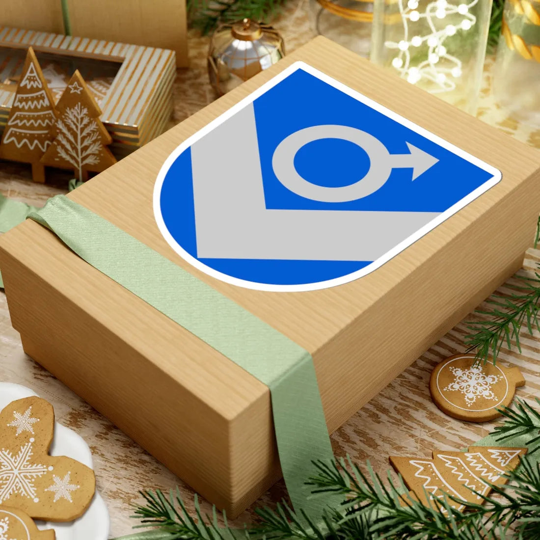 Vuolijoki.vaakuna (Finland) (Coat of Arms) STICKER Vinyl Kiss-Cut Decal - The Sticker Space