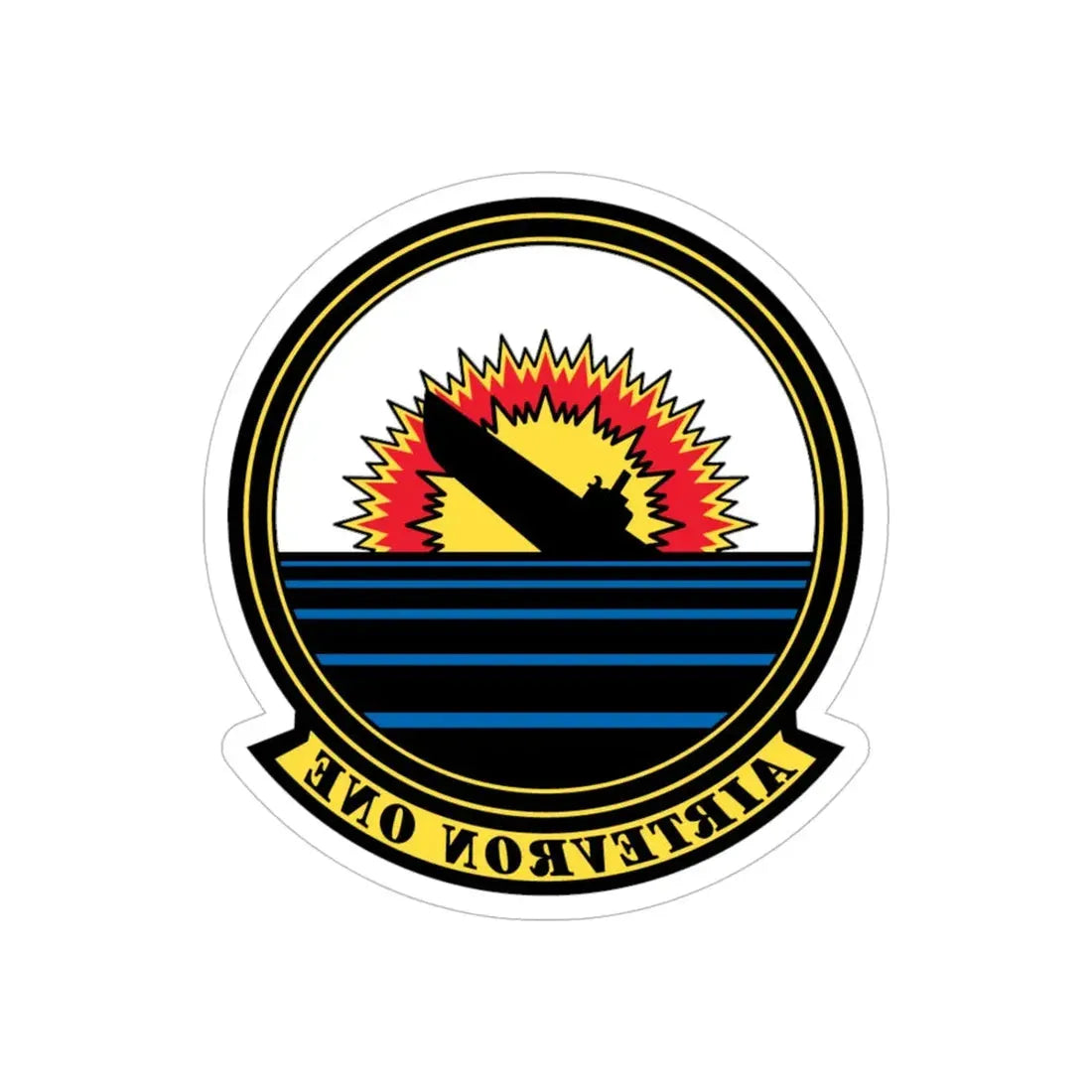 VX 1 Pioneers (U.S. Navy) REVERSE PRINT Transparent Die-Cut STICKER 5 Inch Die-Cut Transparent - The Sticker Space