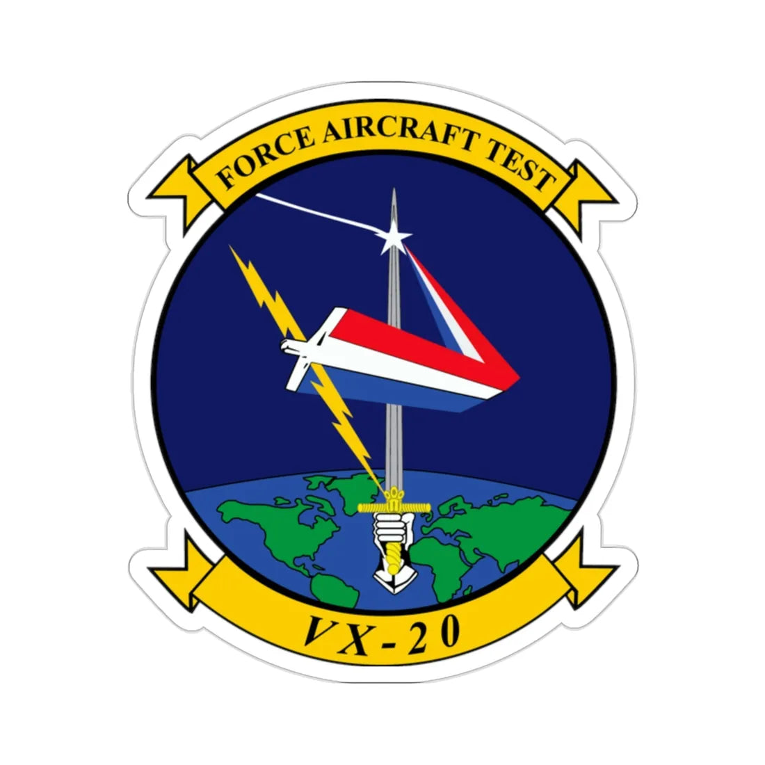 VX 20 Force (U.S. Navy) STICKER Vinyl Die-Cut Decal 2 Inch - The Sticker Space