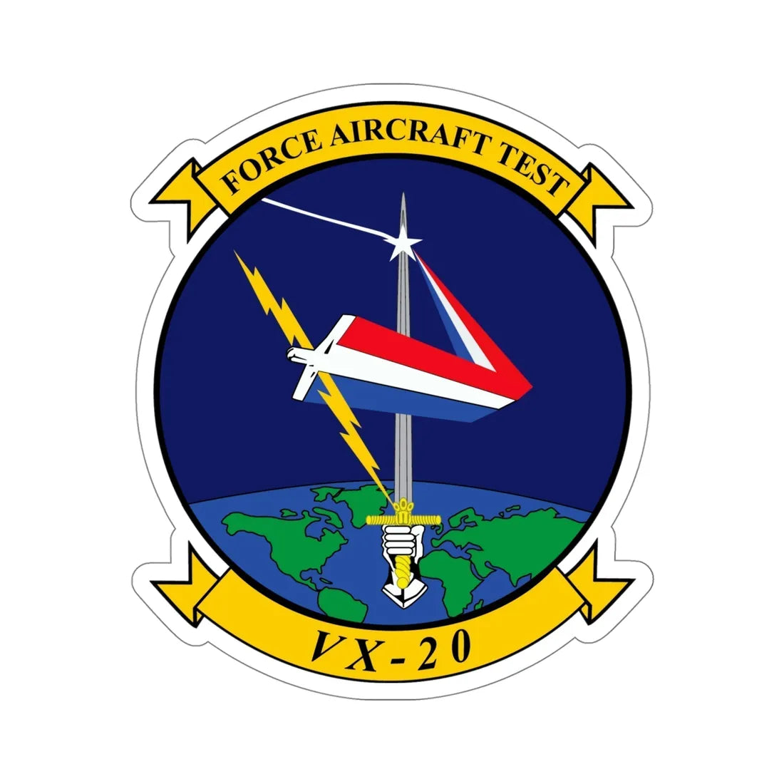VX 20 Force (U.S. Navy) STICKER Vinyl Die-Cut Decal 5 Inch - The Sticker Space