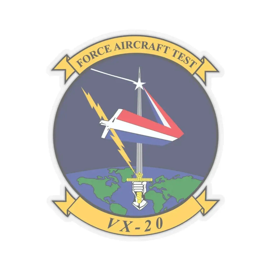 VX 20 Force (U.S. Navy) STICKER Vinyl Kiss-Cut Decal 6 Inch Transparent - The Sticker Space