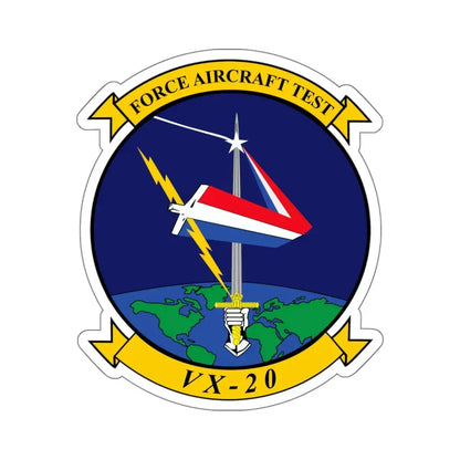 VX 20 Force (U.S. Navy) STICKER Vinyl Kiss-Cut Decal 6 Inch White - The Sticker Space