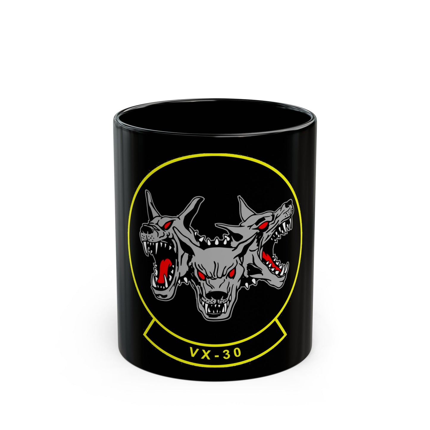 VX 30 Bloodhounds (U.S. Navy) Black Coffee Mug-11oz-The Sticker Space