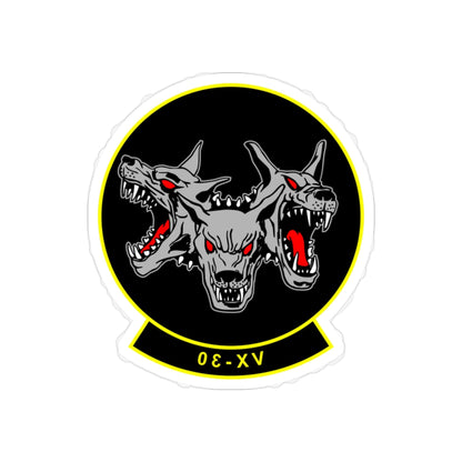 VX 30 Bloodhounds (U.S. Navy) REVERSE PRINT Transparent STICKER-2" × 2"-The Sticker Space