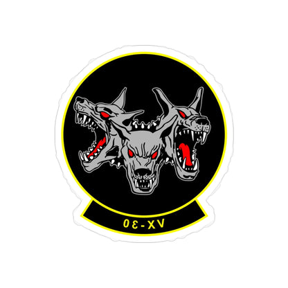 VX 30 Bloodhounds (U.S. Navy) REVERSE PRINT Transparent STICKER-3" × 3"-The Sticker Space