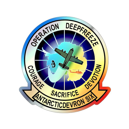 VXE 6 Puckered Penguins (U.S. Navy) Holographic STICKER Die-Cut Vinyl Decal 4 Inch Holographic - The Sticker Space