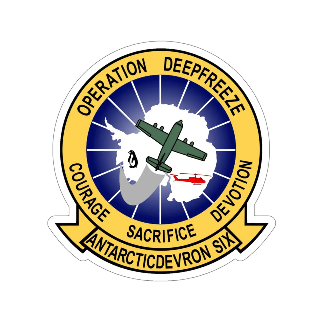 VXE 6 Puckered Penguins (U.S. Navy) STICKER Vinyl Die-Cut Decal 4 Inch - The Sticker Space