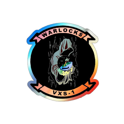 VXS 1 Warlocks (U.S. Navy) Holographic STICKER Die-Cut Vinyl Decal 6 Inch Holographic - The Sticker Space