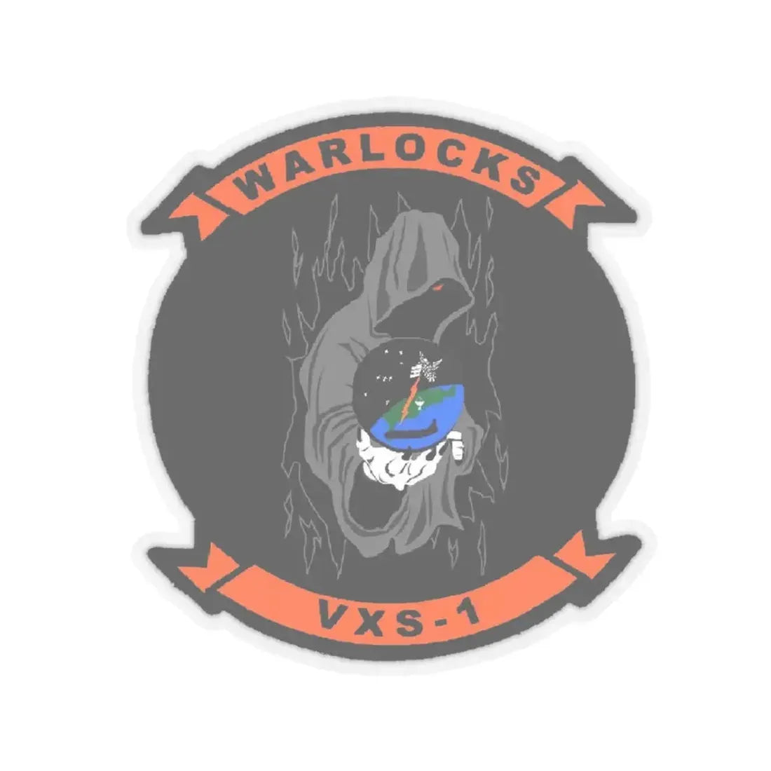 VXS 1 Warlocks (U.S. Navy) STICKER Vinyl Kiss-Cut Decal 3 Inch Transparent - The Sticker Space