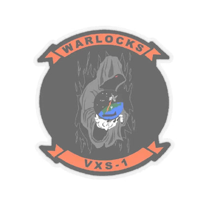 VXS 1 Warlocks (U.S. Navy) STICKER Vinyl Kiss-Cut Decal 6 Inch Transparent - The Sticker Space