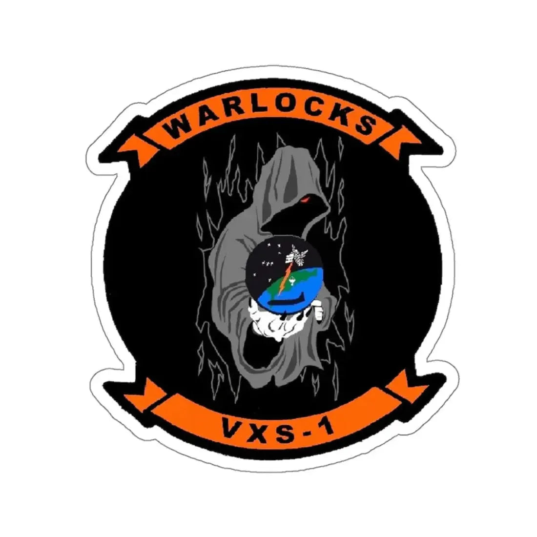 VXS 1 Warlocks (U.S. Navy) STICKER Vinyl Kiss-Cut Decal 6 Inch White - The Sticker Space