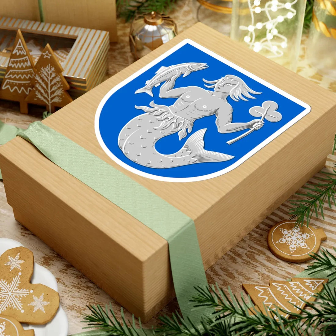 Vöyri-Maksamaa.vaakuna (Finland) (Coat of Arms) STICKER Vinyl Kiss-Cut Decal - The Sticker Space