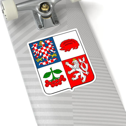 Vysocina Region CoA CZ (Czech Republic) (Coat of Arms) STICKER Vinyl Kiss-Cut Decal - The Sticker Space