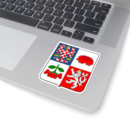 Vysocina Region CoA CZ (Czech Republic) (Coat of Arms) STICKER Vinyl Kiss-Cut Decal - The Sticker Space
