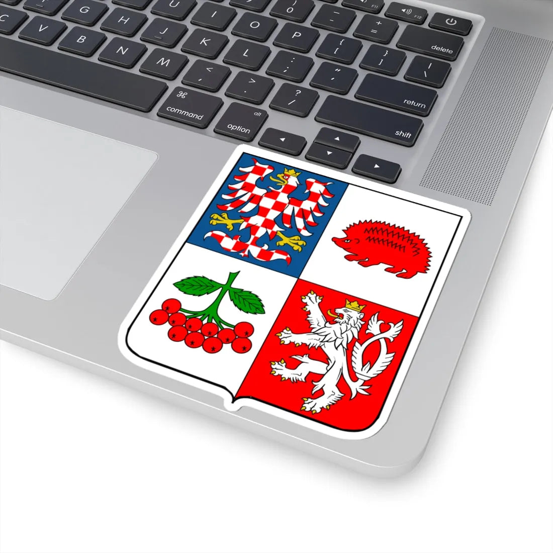 Vysocina Region CoA CZ (Czech Republic) (Coat of Arms) STICKER Vinyl Kiss-Cut Decal - The Sticker Space