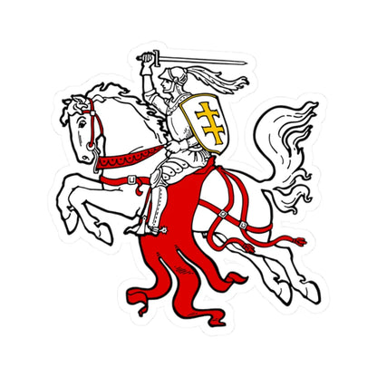 Vytis of Antanas Žmuidzinavičius 1917 (Lithuania) (Coat of Arms) STICKER Vinyl Kiss-Cut Decal 2 Inch White - The Sticker Space