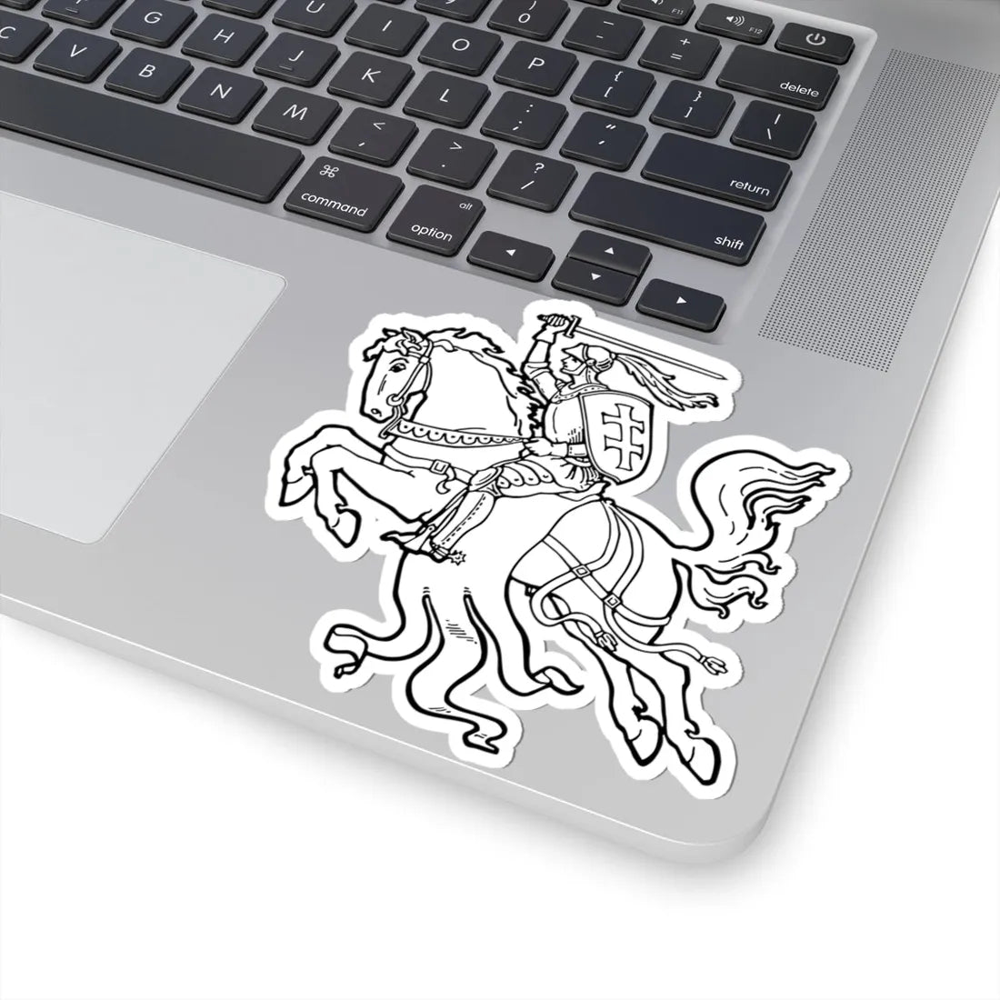 Vytis of Antanas Žmuidzinavičius 1917 - white (Lithuania) (Coat of Arms) STICKER Vinyl Kiss-Cut Decal - The Sticker Space