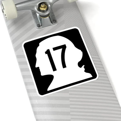 WA-17 (Washington) (Road Sign) STICKER Vinyl Kiss-Cut Decal - The Sticker Space