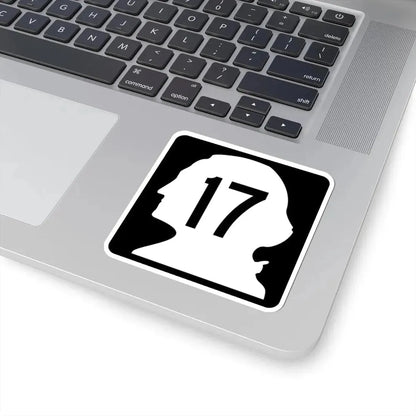 WA-17 (Washington) (Road Sign) STICKER Vinyl Kiss-Cut Decal - The Sticker Space