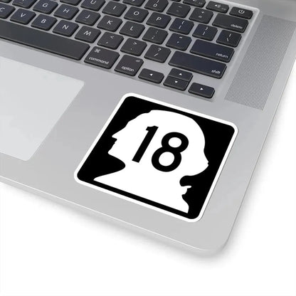 WA-18 (Washington) (Road Sign) STICKER Vinyl Kiss-Cut Decal - The Sticker Space