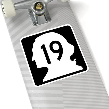 WA-19 (Washington) (Road Sign) STICKER Vinyl Kiss-Cut Decal - The Sticker Space