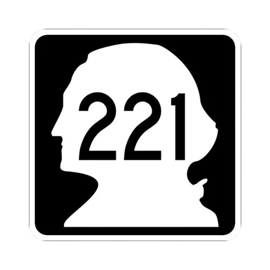 WA-221 (Washington) (Road Sign) STICKER Vinyl Kiss-Cut Decal 2 Inch White - The Sticker Space