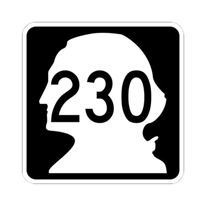 WA-230 (Washington) (Road Sign) STICKER Vinyl Kiss-Cut Decal 6 Inch White - The Sticker Space