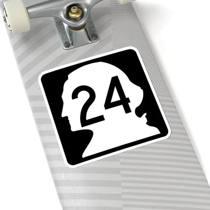 WA-24 (Washington) (Road Sign) STICKER Vinyl Kiss-Cut Decal - The Sticker Space