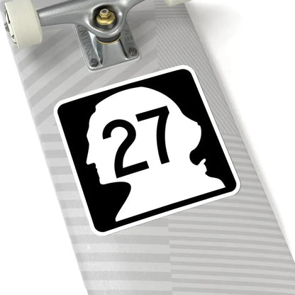 WA-27 (Washington) (Road Sign) STICKER Vinyl Kiss-Cut Decal - The Sticker Space