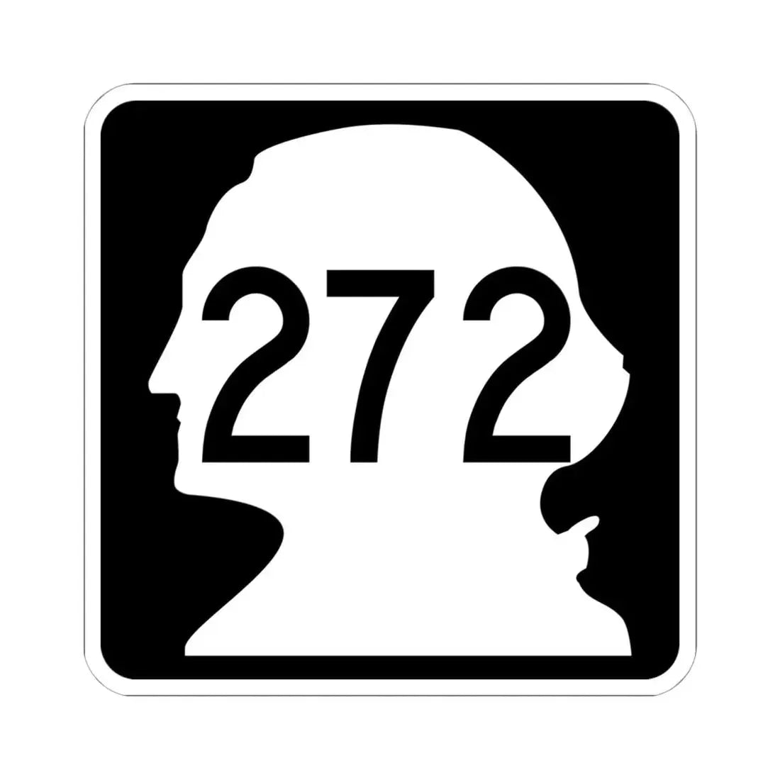 WA-272 (Washington) (Road Sign) STICKER Vinyl Kiss-Cut Decal 6 Inch White - The Sticker Space