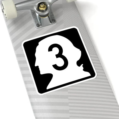 WA-3 (Washington) (Road Sign) STICKER Vinyl Kiss-Cut Decal - The Sticker Space
