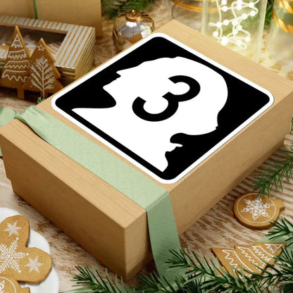 WA-3 (Washington) (Road Sign) STICKER Vinyl Kiss-Cut Decal - The Sticker Space