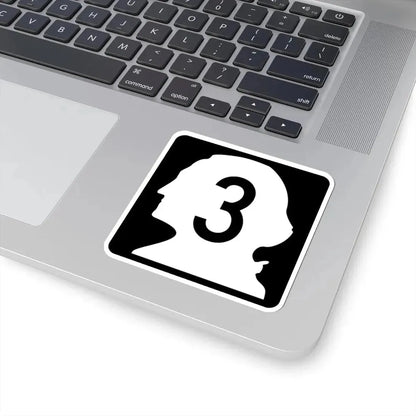 WA-3 (Washington) (Road Sign) STICKER Vinyl Kiss-Cut Decal - The Sticker Space