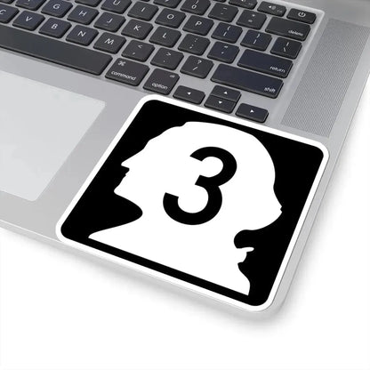 WA-3 (Washington) (Road Sign) STICKER Vinyl Kiss-Cut Decal - The Sticker Space