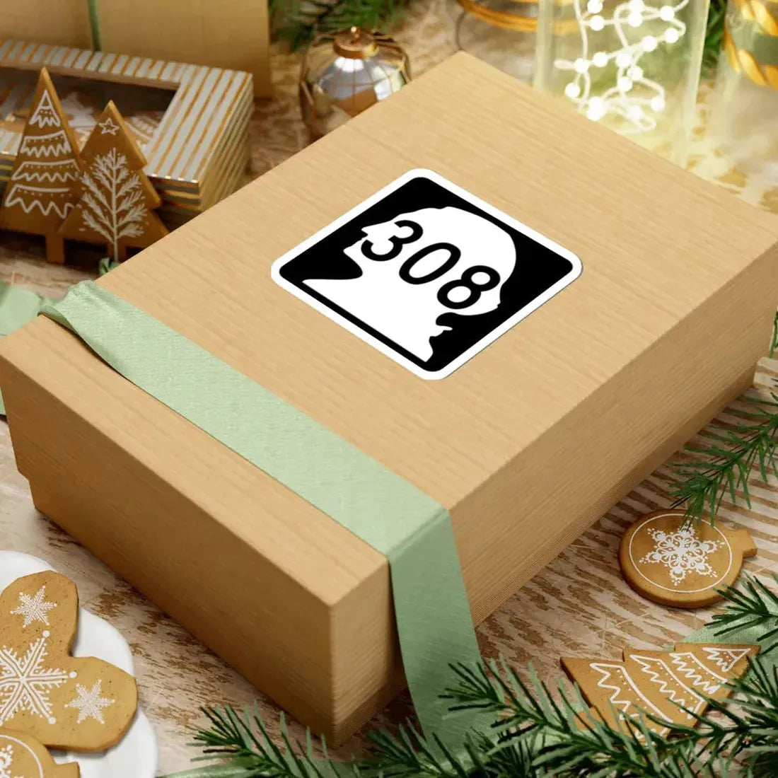 WA-308 (Washington) (Road Sign) STICKER Vinyl Kiss-Cut Decal - The Sticker Space