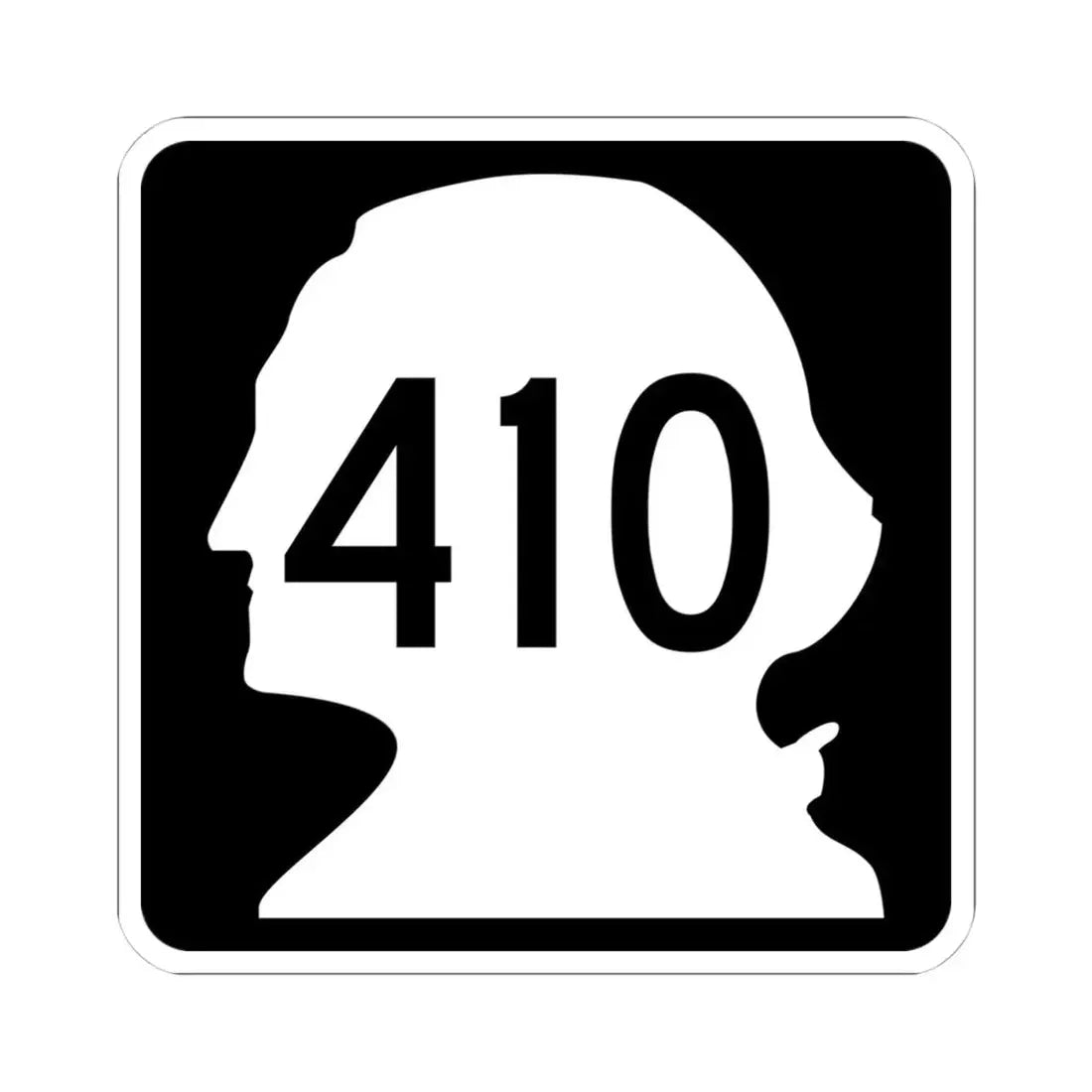 WA-410 (Washington) (Road Sign) STICKER Vinyl Kiss-Cut Decal 4 Inch White - The Sticker Space